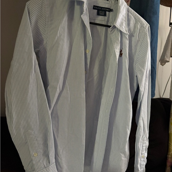 Ralph Lauren Blue Casual Button Down Shirt - Picture 1 of 3
